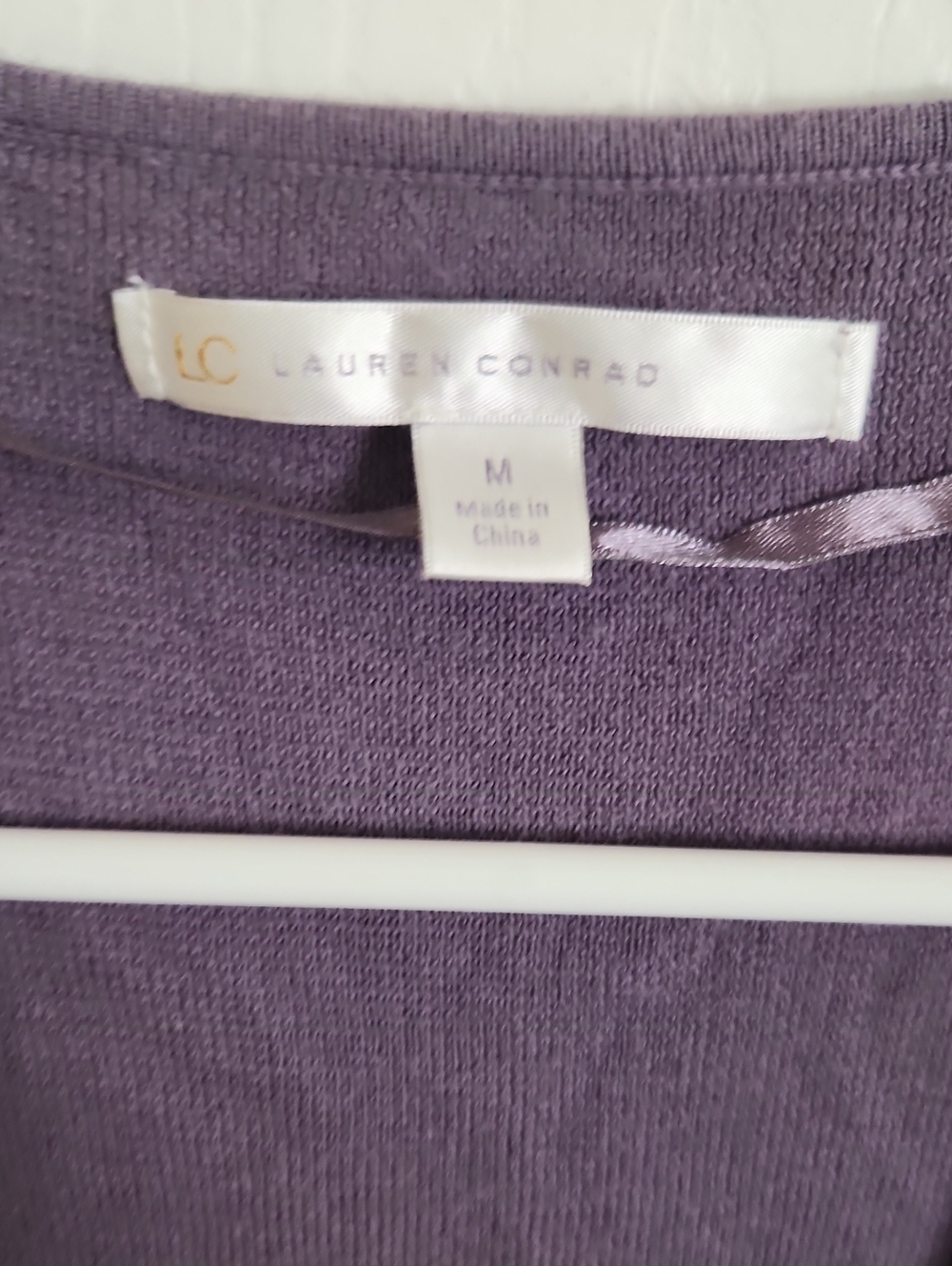 LC Lauren Conrad Purple Womenβs Sweater Cardigan- Medium